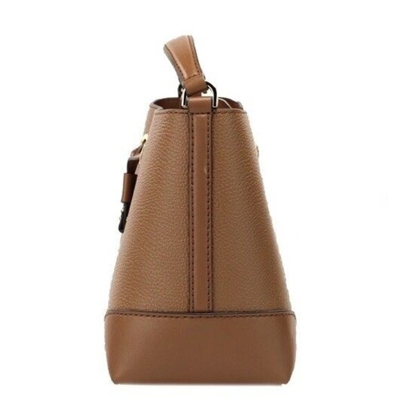 New Michael Kors Mercer Small Drawstring Pebble Leather Bucket Bag Luggage - Picture 6 of 6